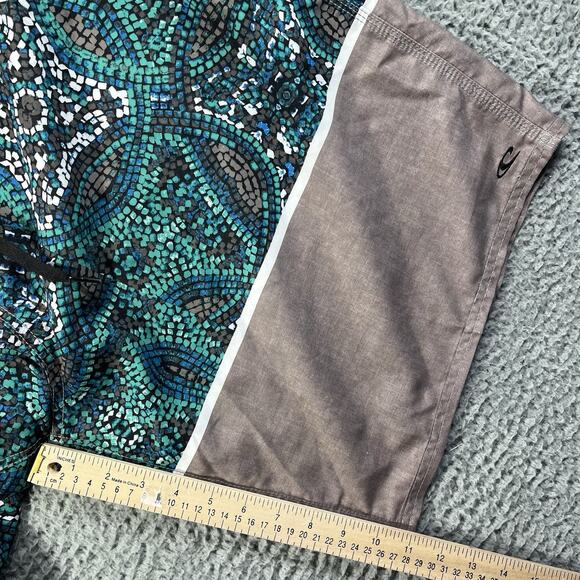 O’NEILL HYPERFREAK BOARDSHORTS MENS 44 BLUE GREEN DRAWSTRING NWT NEW 11” INSEAM - Picture 11 of 11